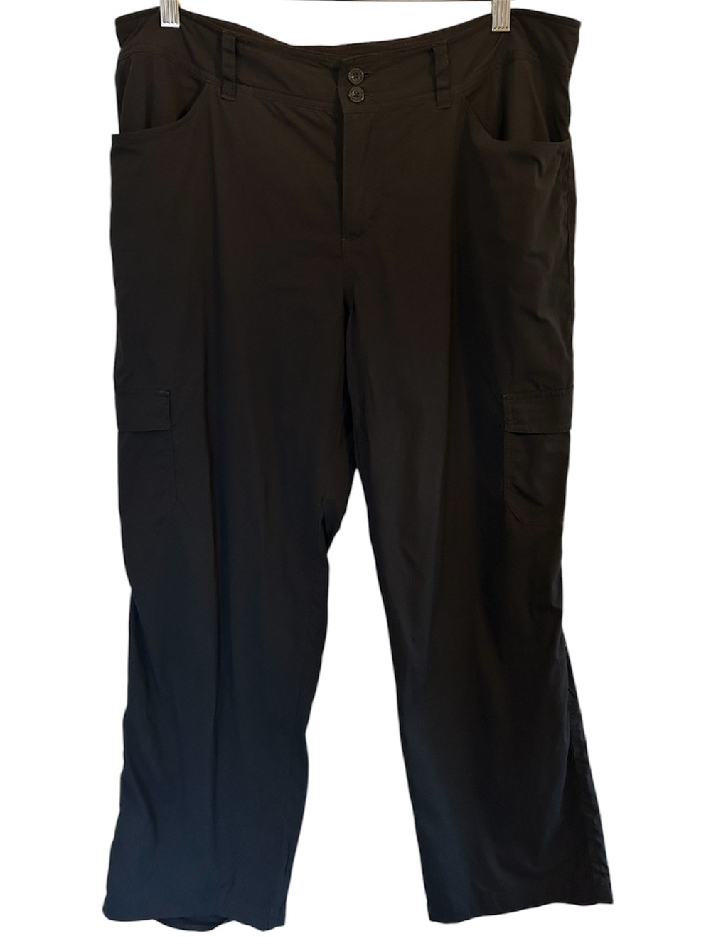 Patagonia Hiking Pants Convertible Cargo Capris Black Lightweight Stretch 14